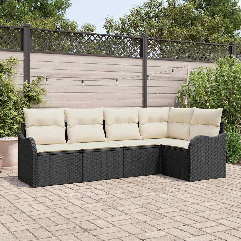 VidaXL Ensemble de canapé modulable poly rattan  