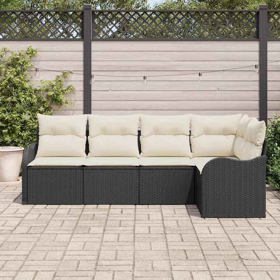 VidaXL Ensemble de canapé modulable poly rattan  