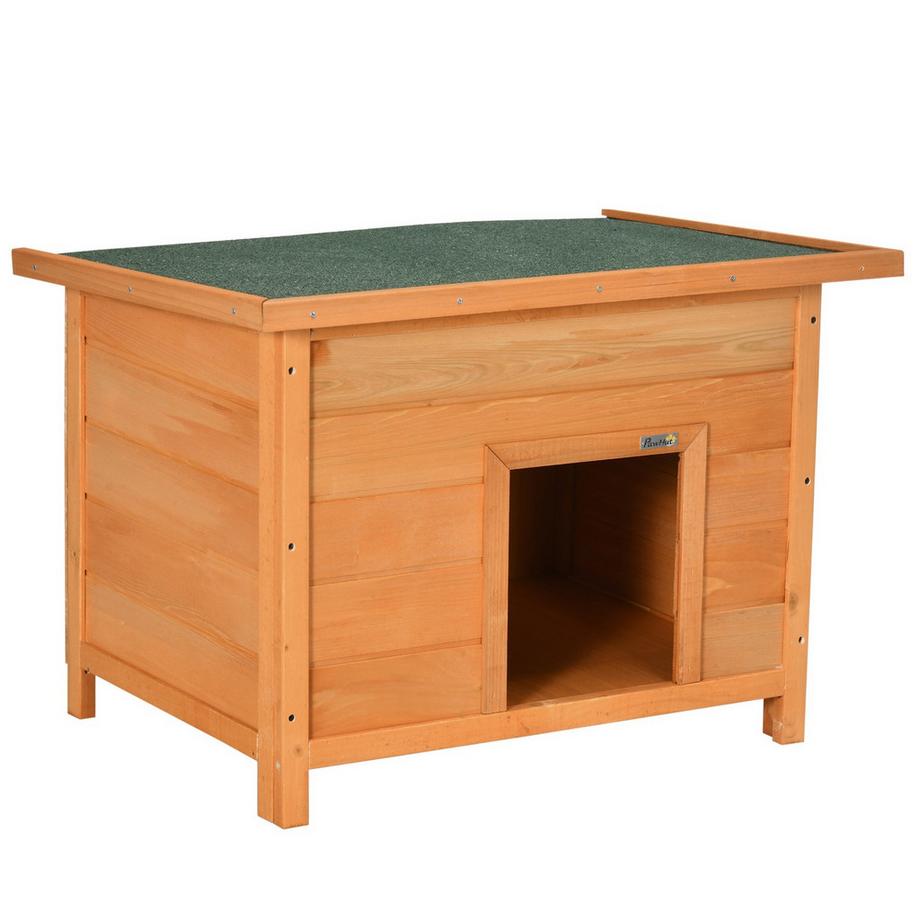 Northio  Dog Kennel Grotte Pour Chien Confortable En Bois De Sapin Avec Toit, Idéale Pour Les Chiens Et Les Chats, 82X58X58 Cm 