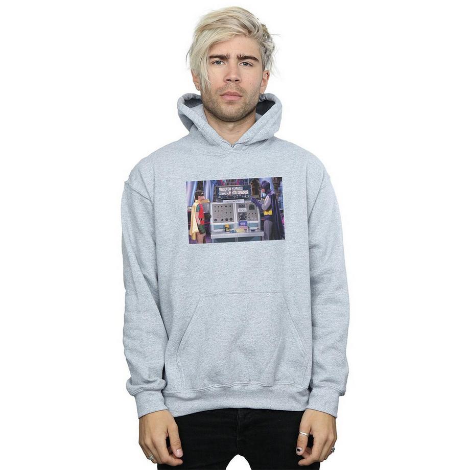 DC COMICS Batman TV Series Batcomputer Felpa con Cappuccio  