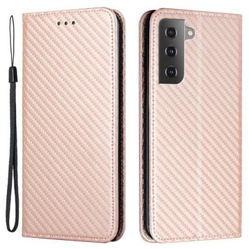 Galaxy S23 - Carbon Look Flip Case Hülle