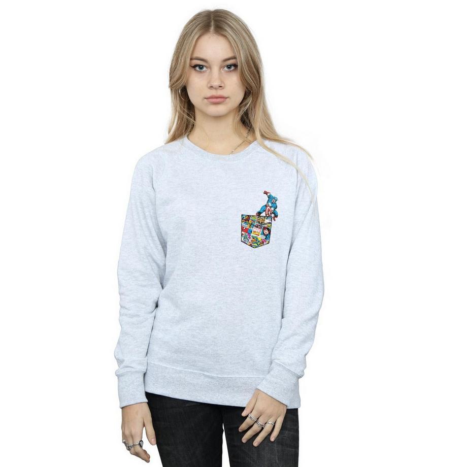 MARVEL Captain America Pocket Sweatshirt  