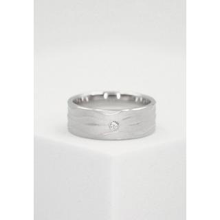 MUAU Schmuck  Bague de partenaire en argent 925 Zircone 