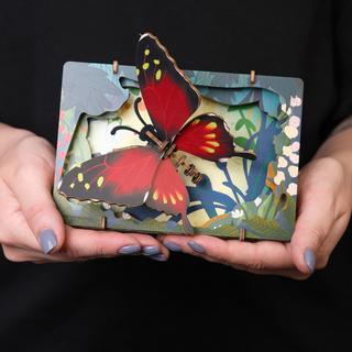Escape Welt  Papillon - modèle 3D en bois 