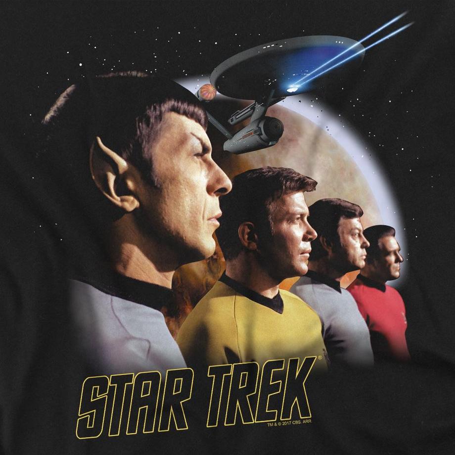 Star Trek Star Trek Forward to Adventure T-Shirt Maniche Lunghe  