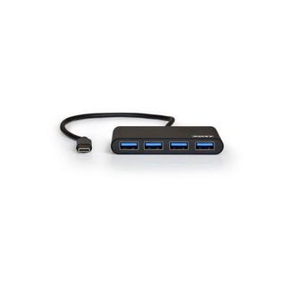 Port Designs  900123 Schnittstellen-Hub USB 3.2 Gen 1 (3.1 Gen 1) Type-C 5000 Mbit/s Schwarz 