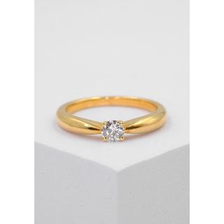 MUAU Schmuck  Bague Solitaire Diamant 0.25ct. or jaune 750 