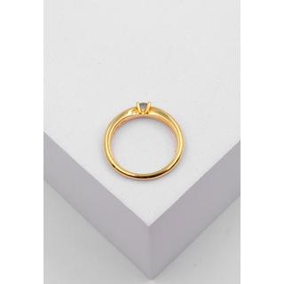 MUAU Schmuck  Solitaire Ring Diamant 0.25ct. Gelbgold 750 