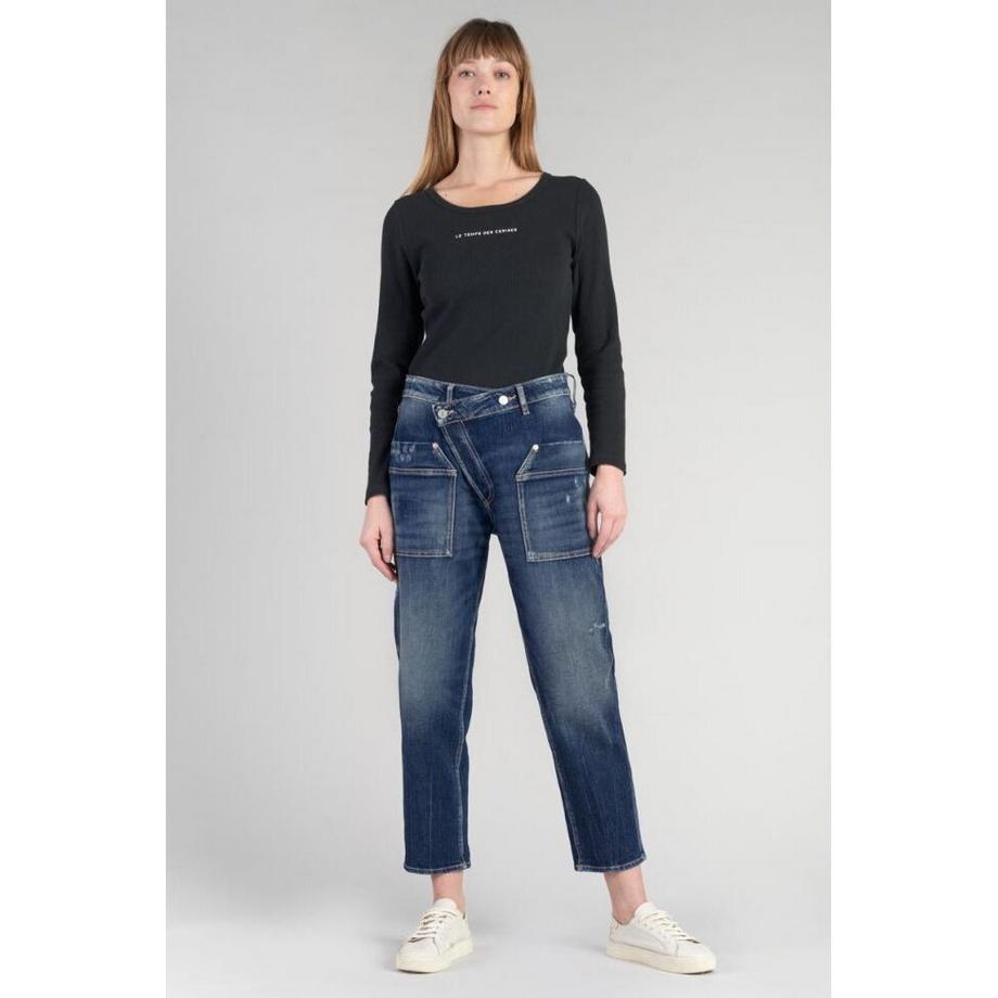 le temps des cerises Cosy Pocket Relaxed Loose Fit Jeans  