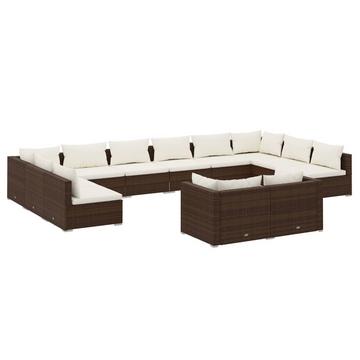 Garten-lounge-set poly-rattan