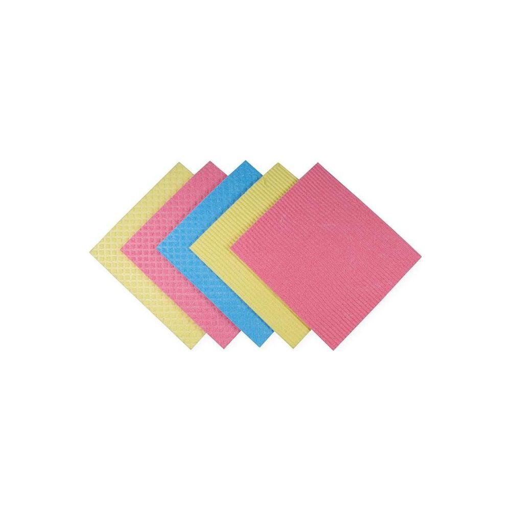 weita Schwammtuch 5 Stück, Blau/Gelb/Rosa  