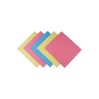 weita Schwammtuch 5 Stück, Blau/Gelb/Rosa  