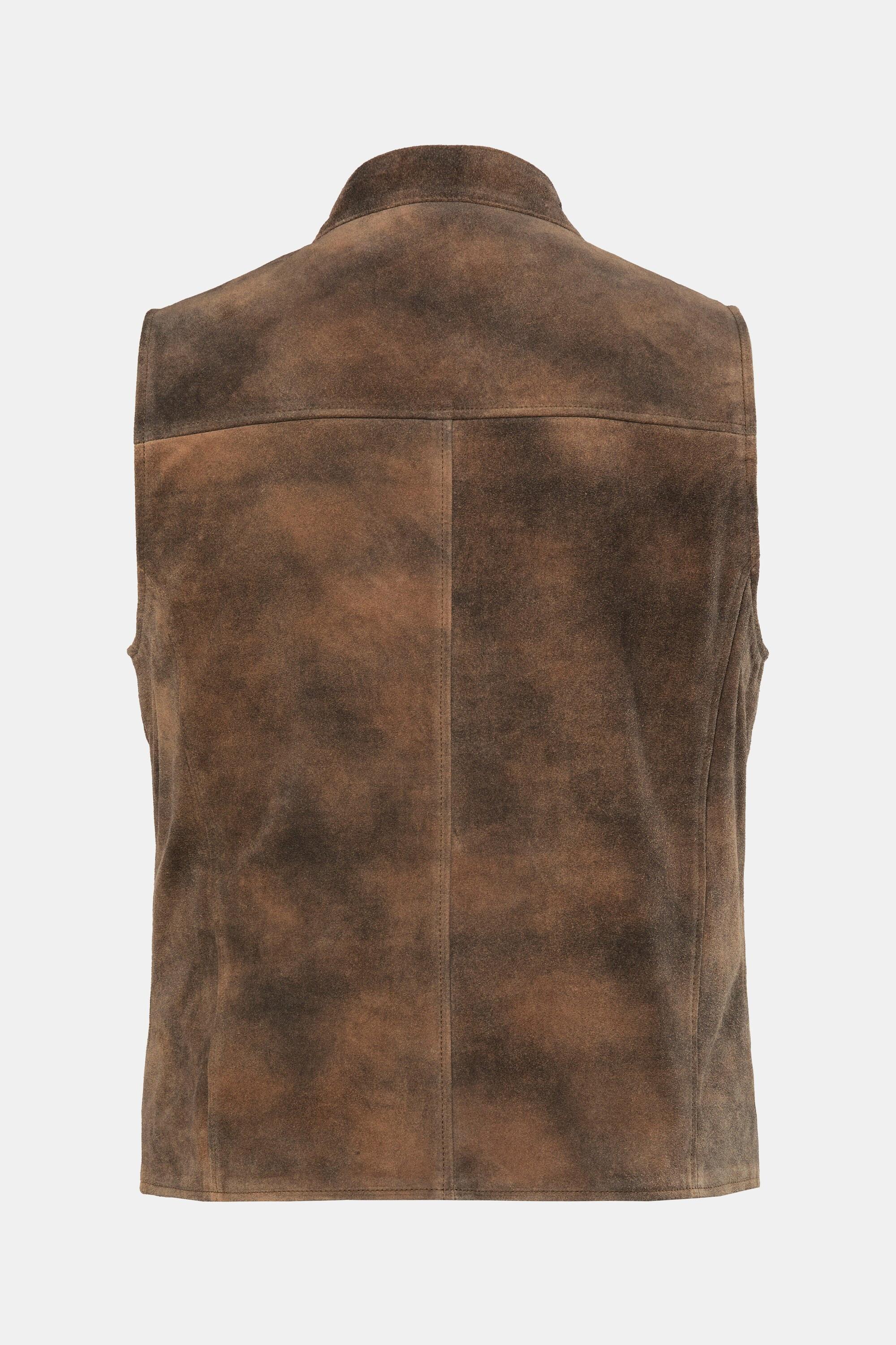 JP1880 Gilet Tradizionale in Pelle Bovina  