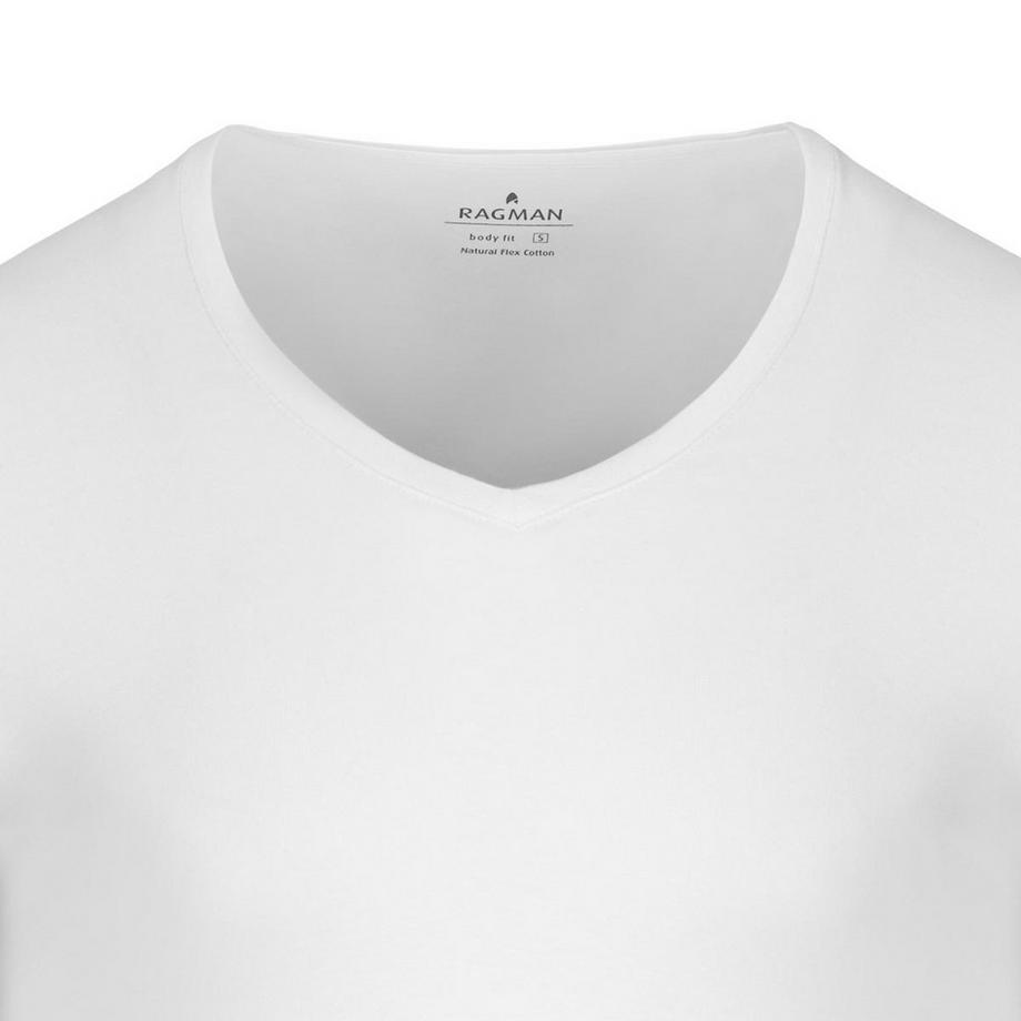 Ragman Lot de 6 Basic Maillot de Corps Manches Courtes  