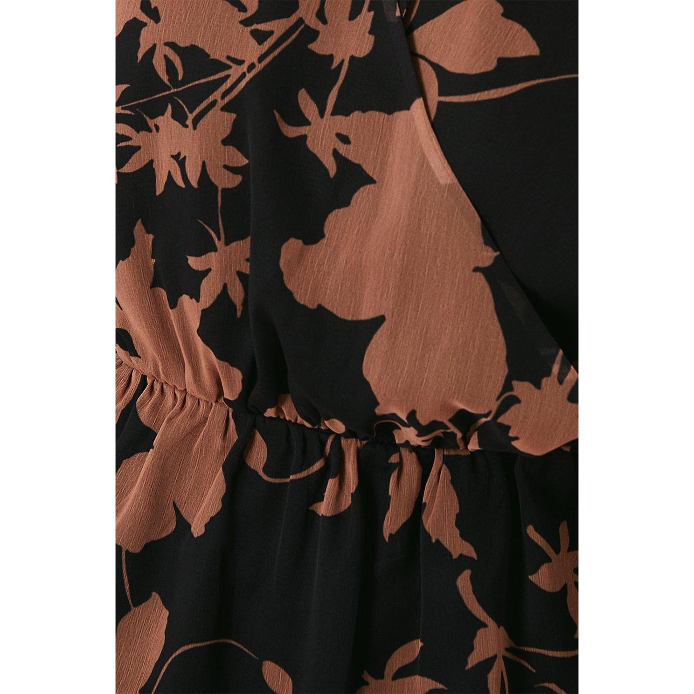 Principles ScheinUmhang Floral V-Ausschnitt Bluse  