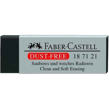 Faber-Castell FABER-CASTELL Kunststoffradierer DUST-FREE 187121 schwarz  