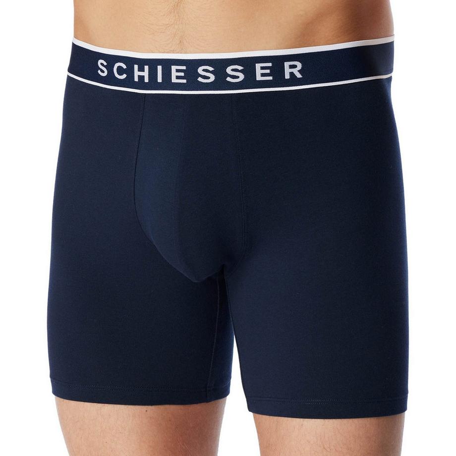 Schiesser Boxershorts 3er Pack Figurbetont Long  