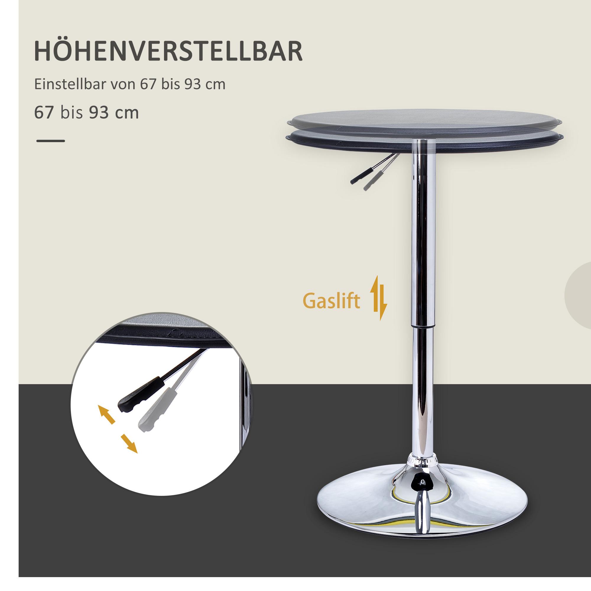 HOMCOM Table de bar  