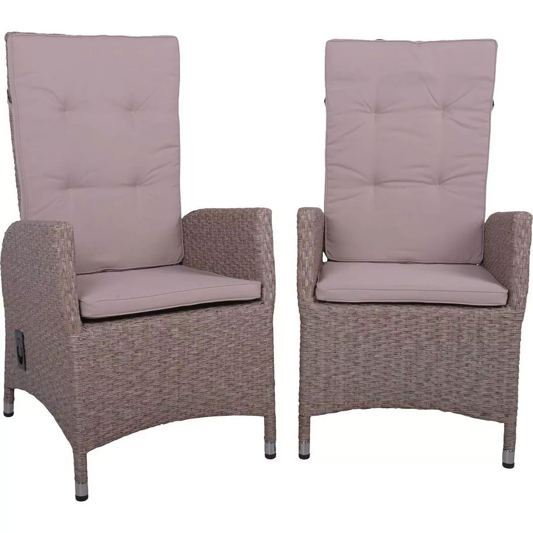 Garden Pleasure Armlehnstuhl "BRAGA" () 2er Set