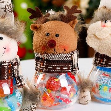 Decorazione invernale natalizia contenitore di renne