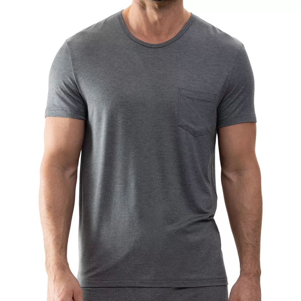 MEY T-shirt de pyjama JEFFERSON quartz chiné gris | XXL