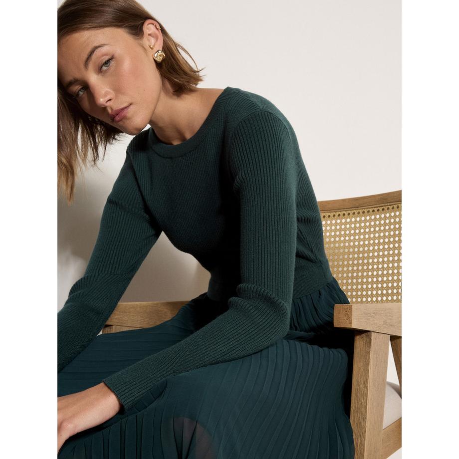 APRICOT Midikleid aus geripptem Strick  