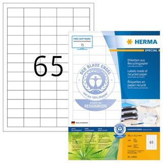 HERMA HERMA Etiketten 38,1×21,2mm 10820 recycling 6500 Stück  