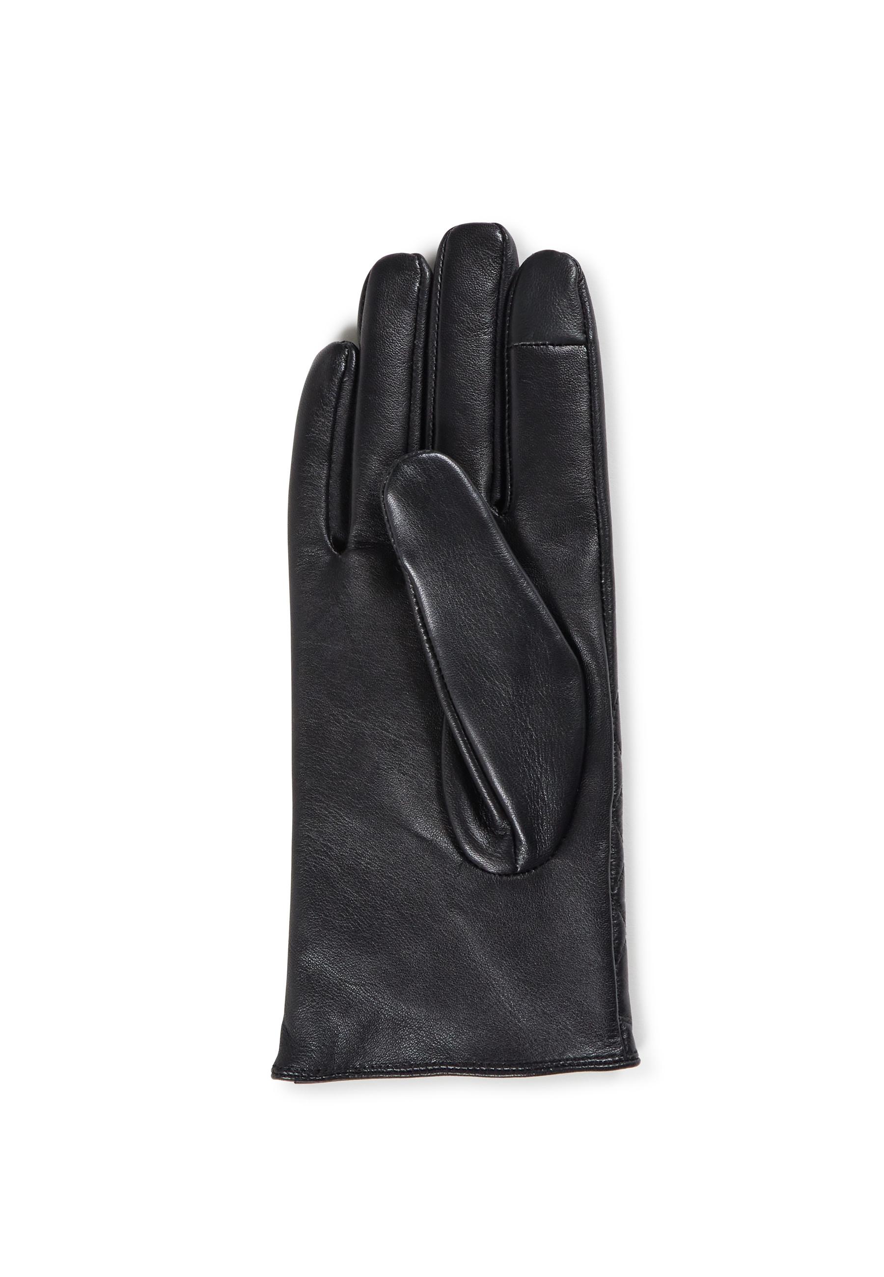 CASH-MERE.CH  Gants en cuir s, style caro, compatibles avec les écrans tactiles 