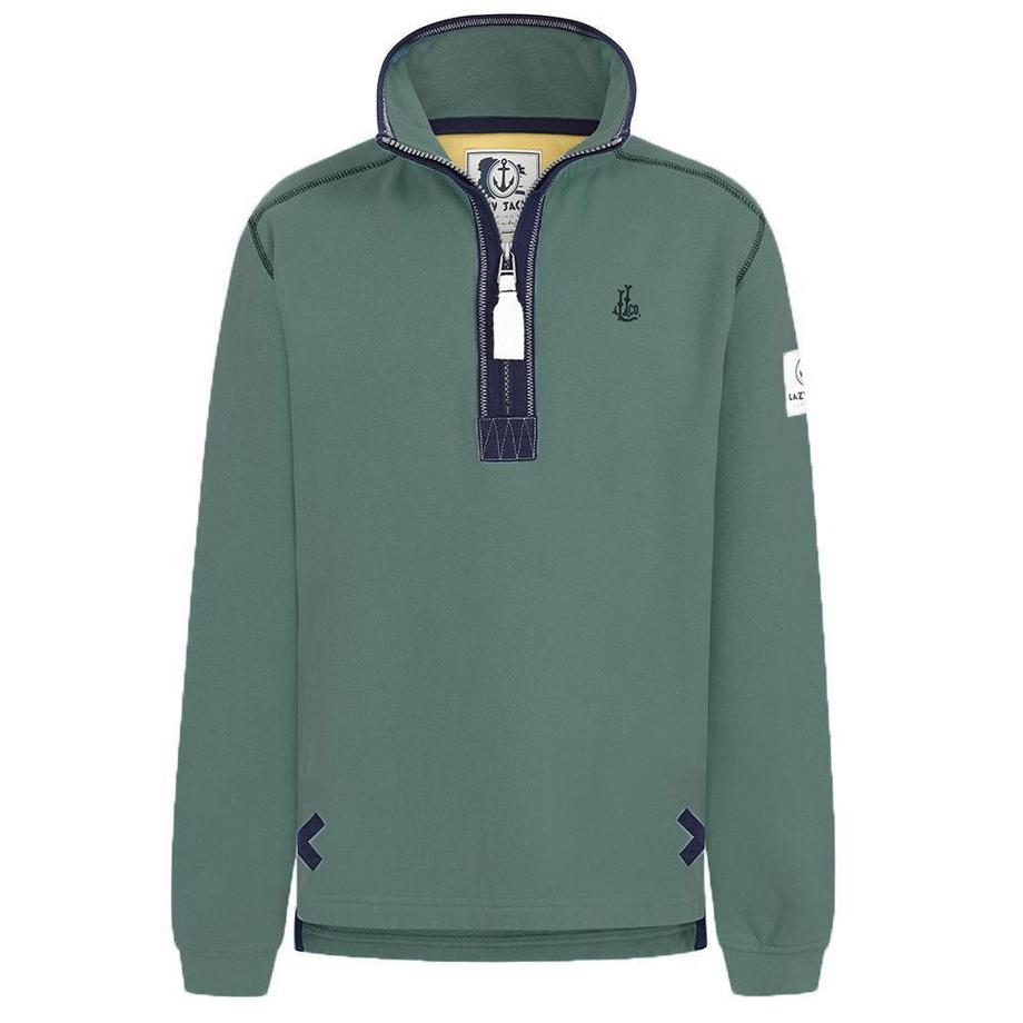 Sweatshirt  , mit kurzem Reißverschluss