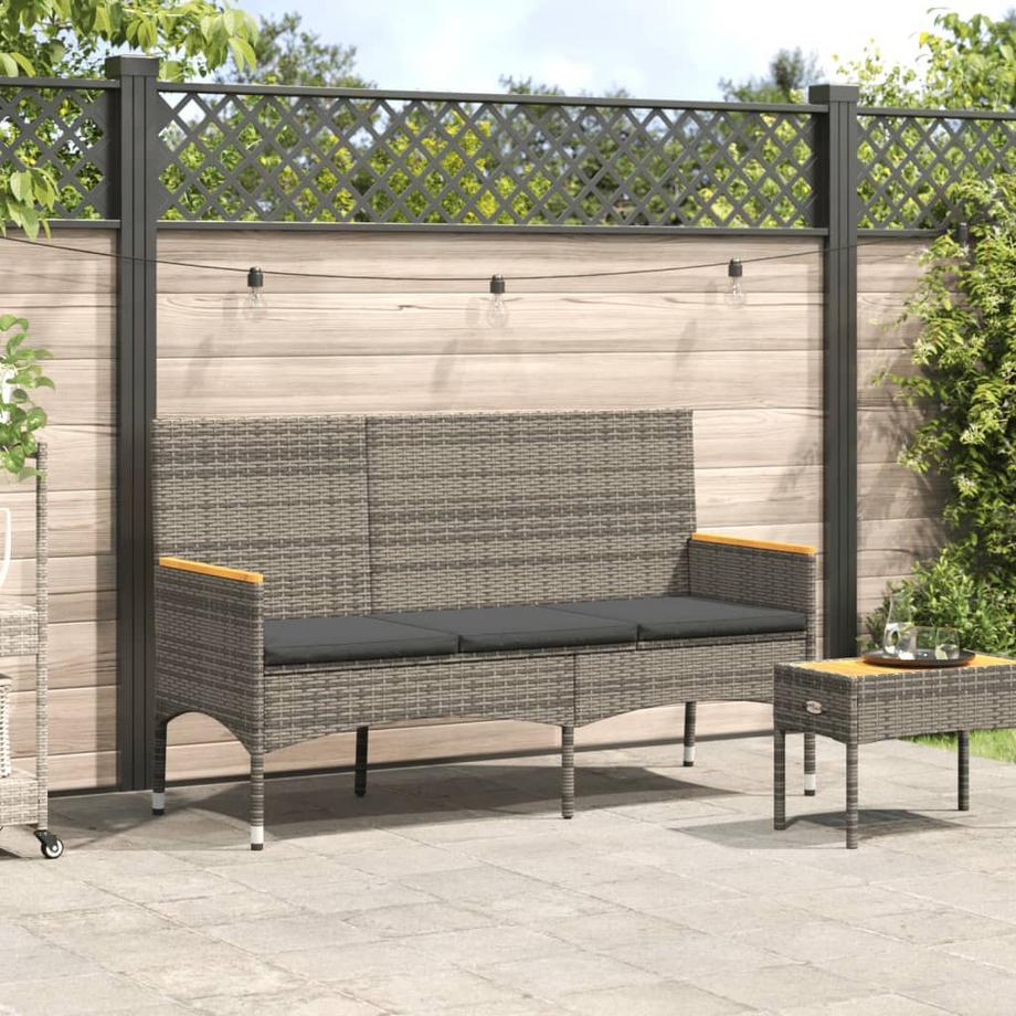 VidaXL Gartenbank poly-rattan  