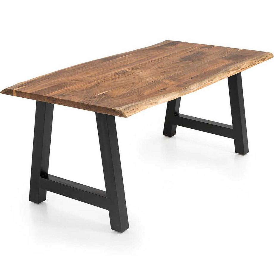 mutoni Massivholztisch Luranta Akazie A-Beine natur 220x110  