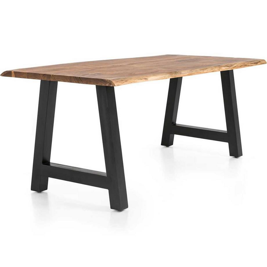 mutoni Massivholztisch Luranta Akazie A-Beine natur 220x110  