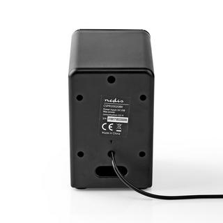 Nedis  PC -Lautsprecher | 2.0 | 18 W | 3,5 mm männlich | USB Ström | Volumensteuerung | Verbindungsausgabe 