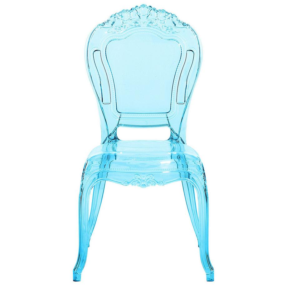 Beliani Lot de 2 chaises de salle à manger en Polycarbonate Glamour VERMONT  