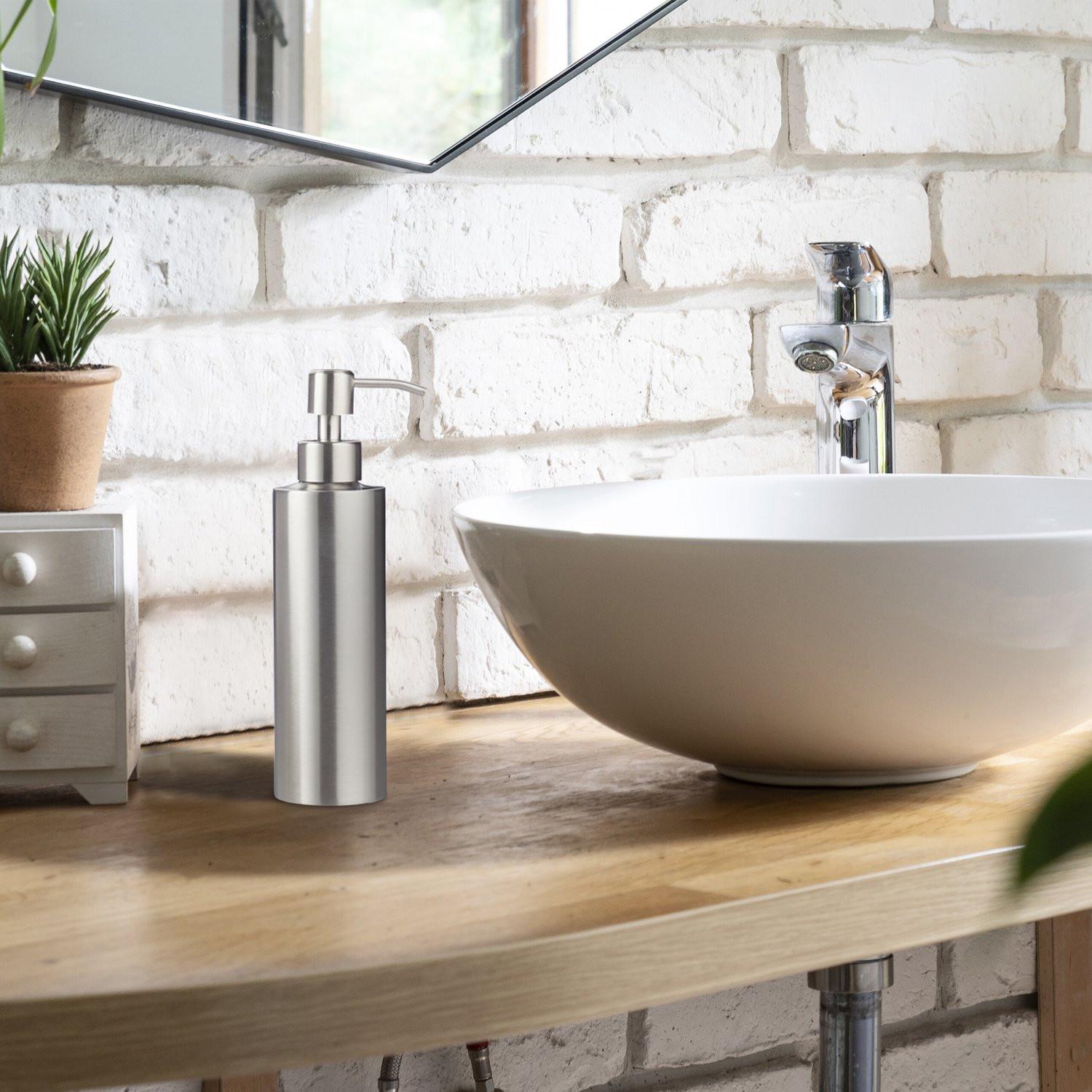 Northix Pompe à savon en acier inoxydable 300 ml  