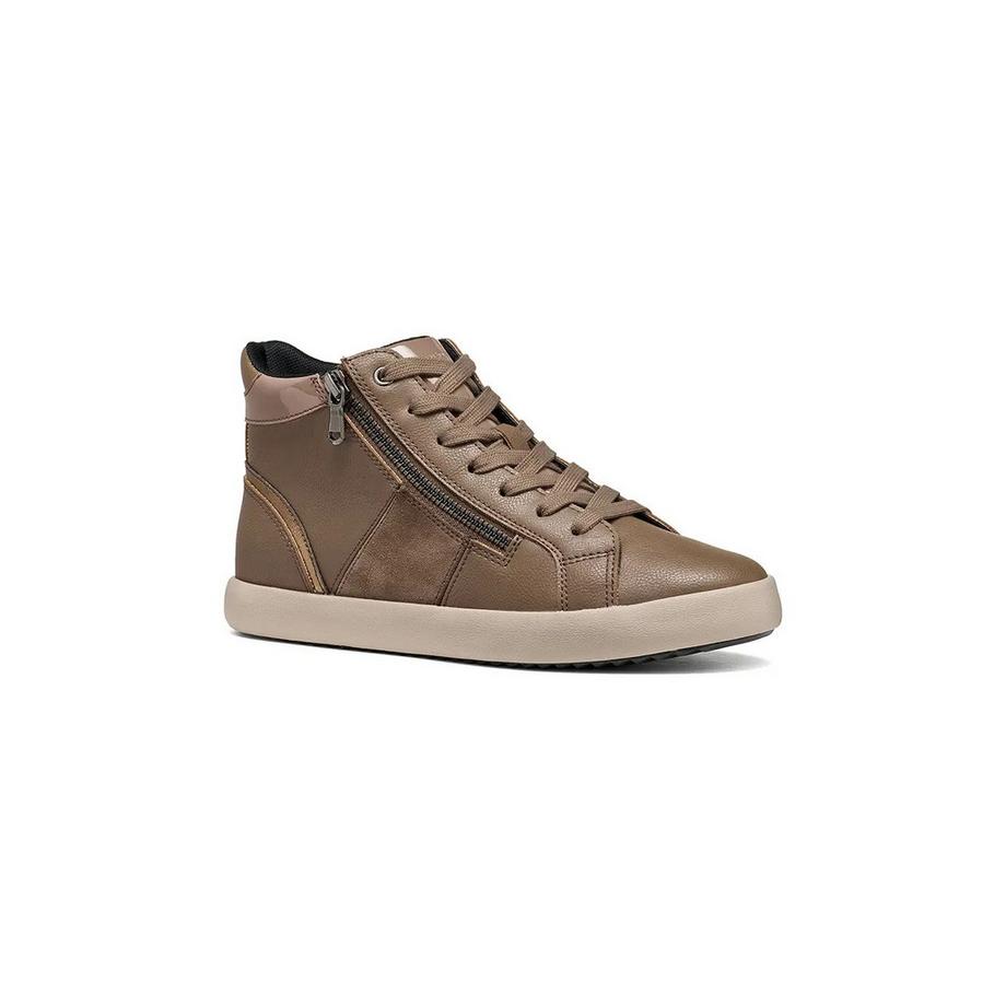 GEOX Blomiee Sneakers Hautes avec Fermeture Éclair Latérale  