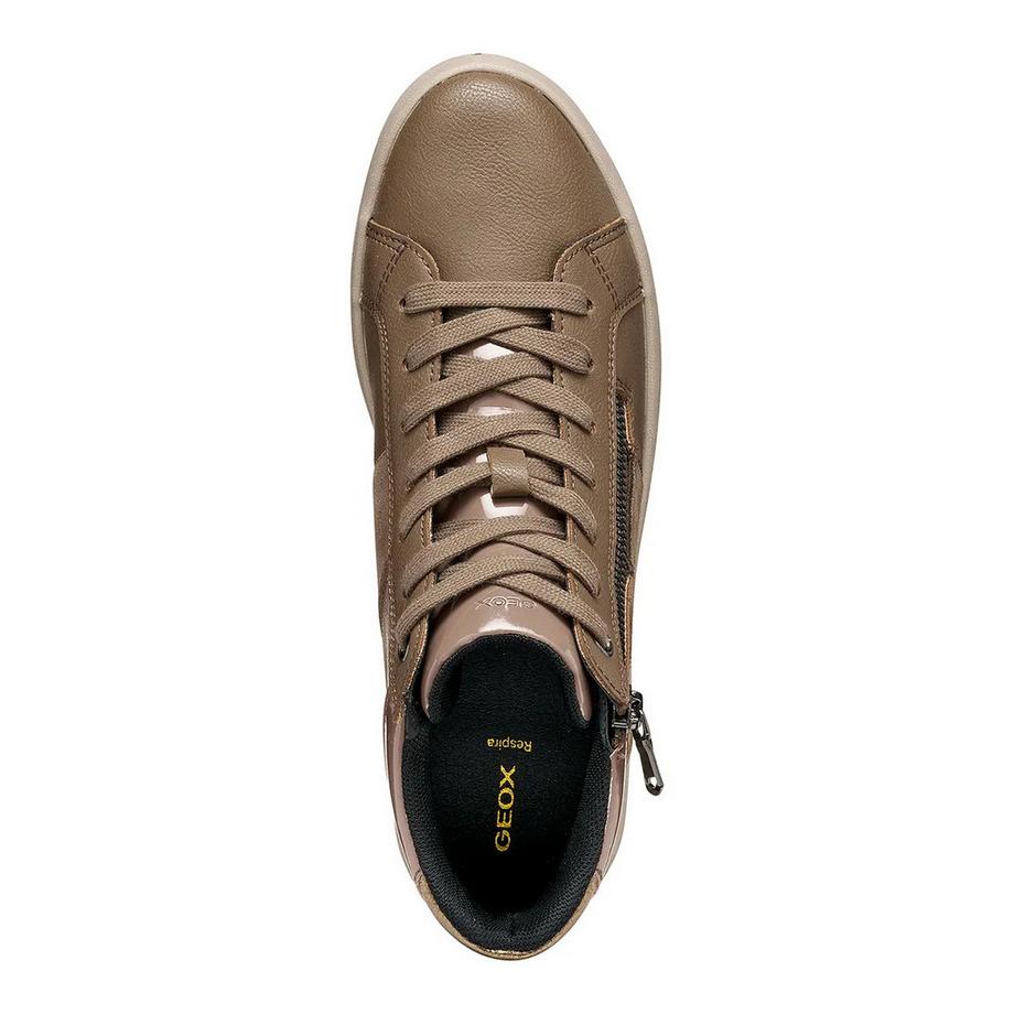 GEOX Blomiee Sneakers Hautes avec Fermeture Éclair Latérale  