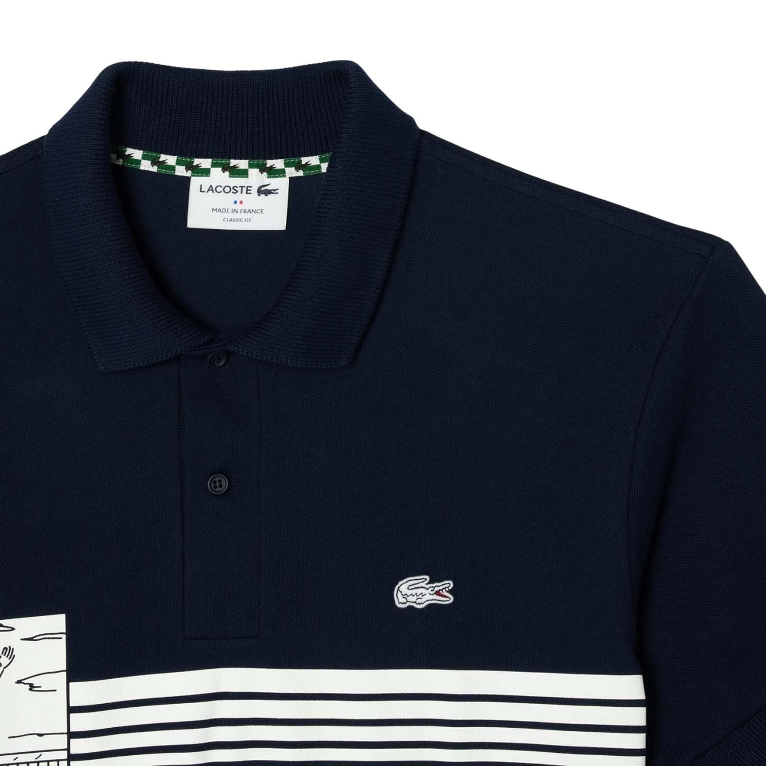 LACOSTE Polohemd mit Kontraststreifen  