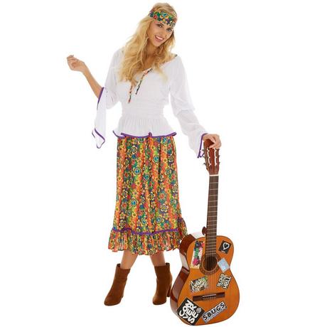 Tectake  Costume da donna "Lady Love & Peace" 