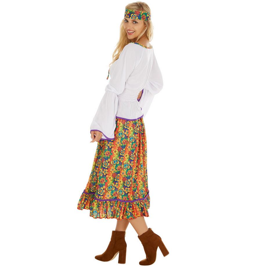 Tectake  Frauenkostüm Lady Love & Peace 
