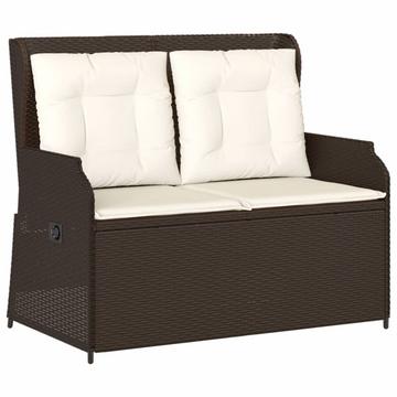 Verstellbare gartenbank poly-rattan