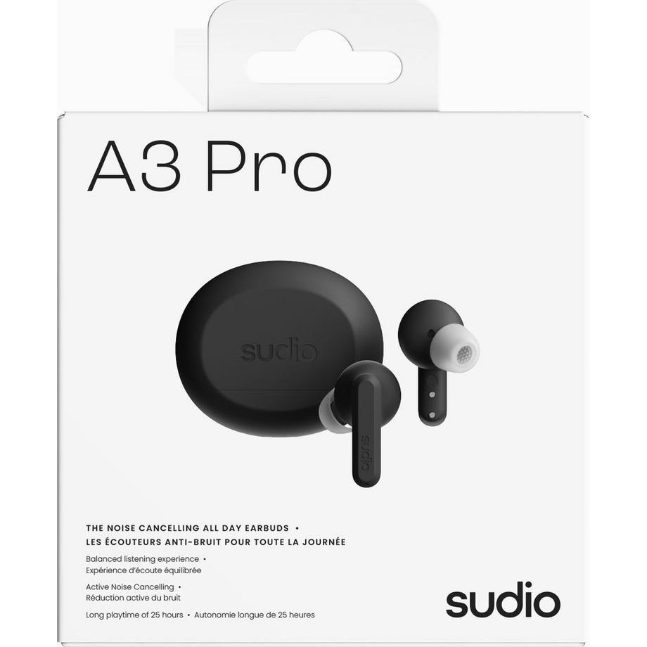 SUDIO  SUDIO-Kopfhörer A3 Pro Schwarz In-Ear True Wireless 