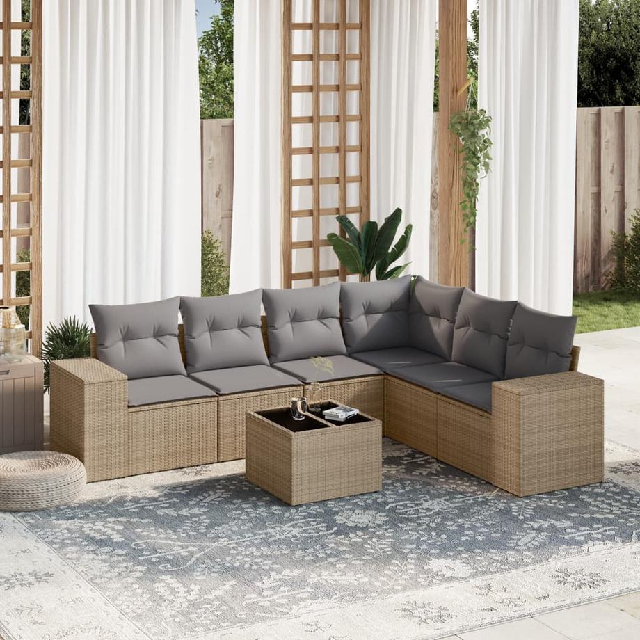 VidaXL Garten sofagarnitur poly-rattan  