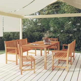 VidaXL set da pranzo da giardino Teak riciclato  