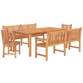 VidaXL set da pranzo da giardino Teak riciclato  