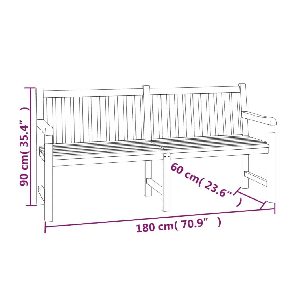 VidaXL set da pranzo da giardino Teak riciclato  