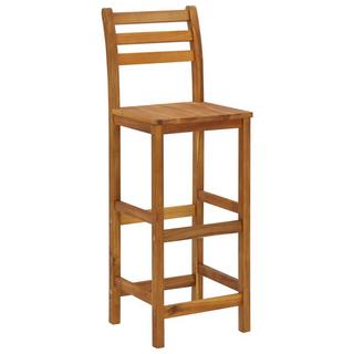 VidaXL Tabouret de bar bois d'acacia  