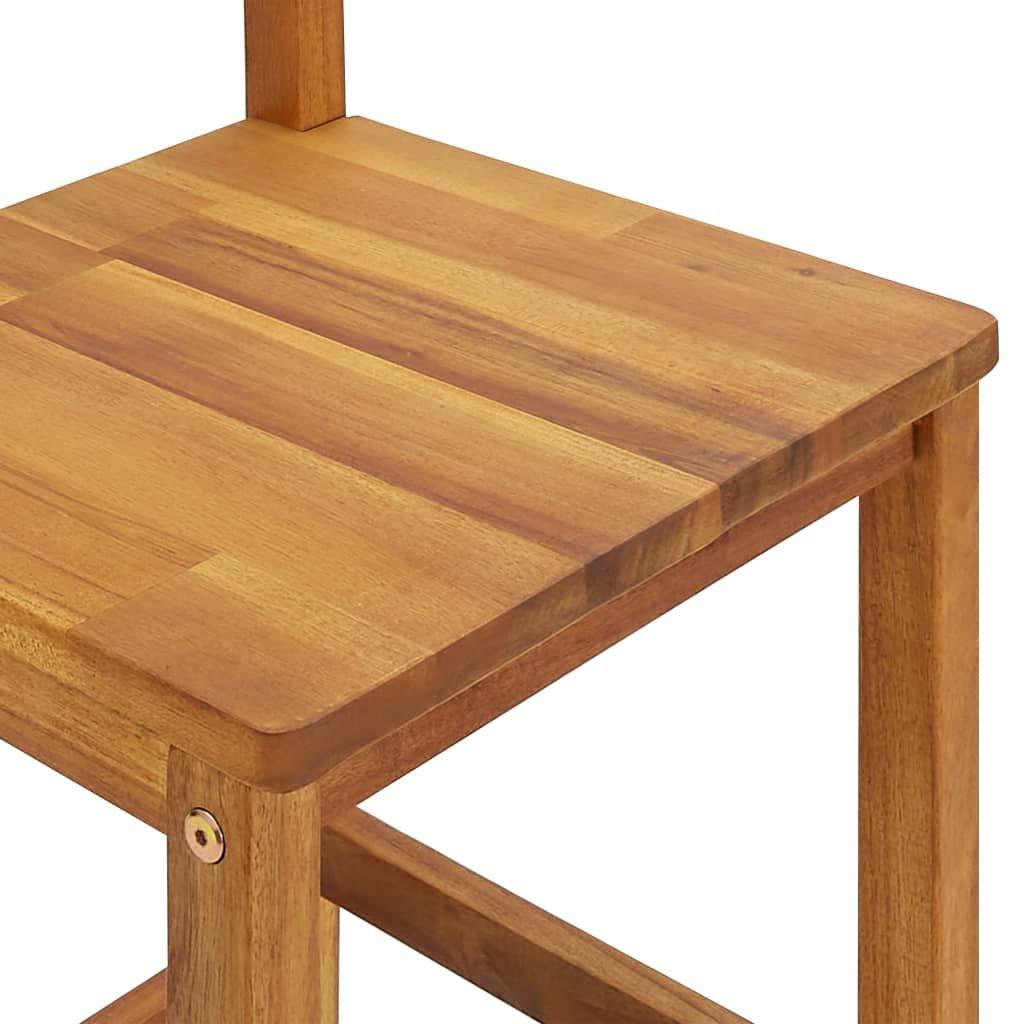 VidaXL Tabouret de bar bois d'acacia  