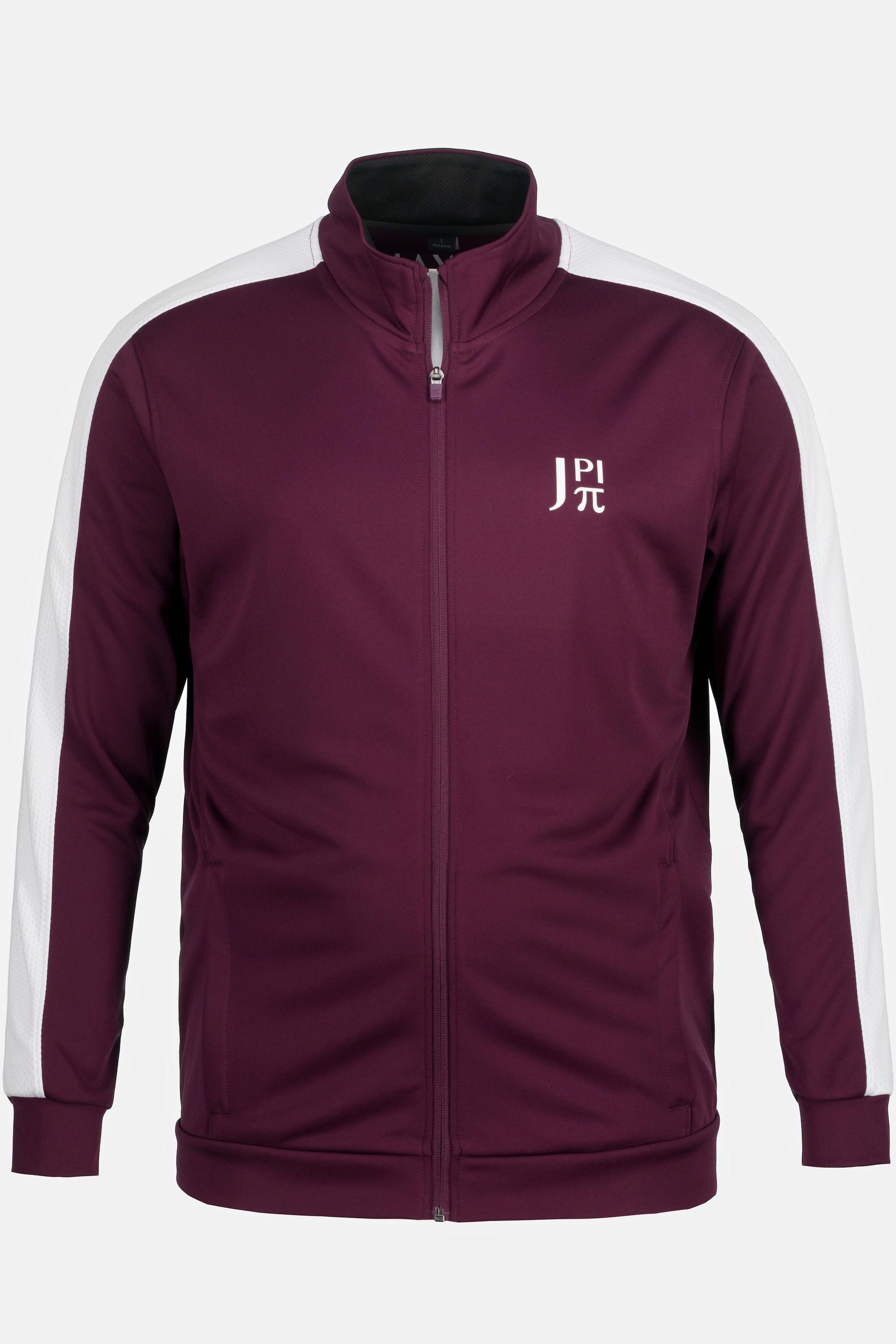 JP1880  Veste de survêtement spéciale Fitness, à col montant - jusqu'au 8 XL 