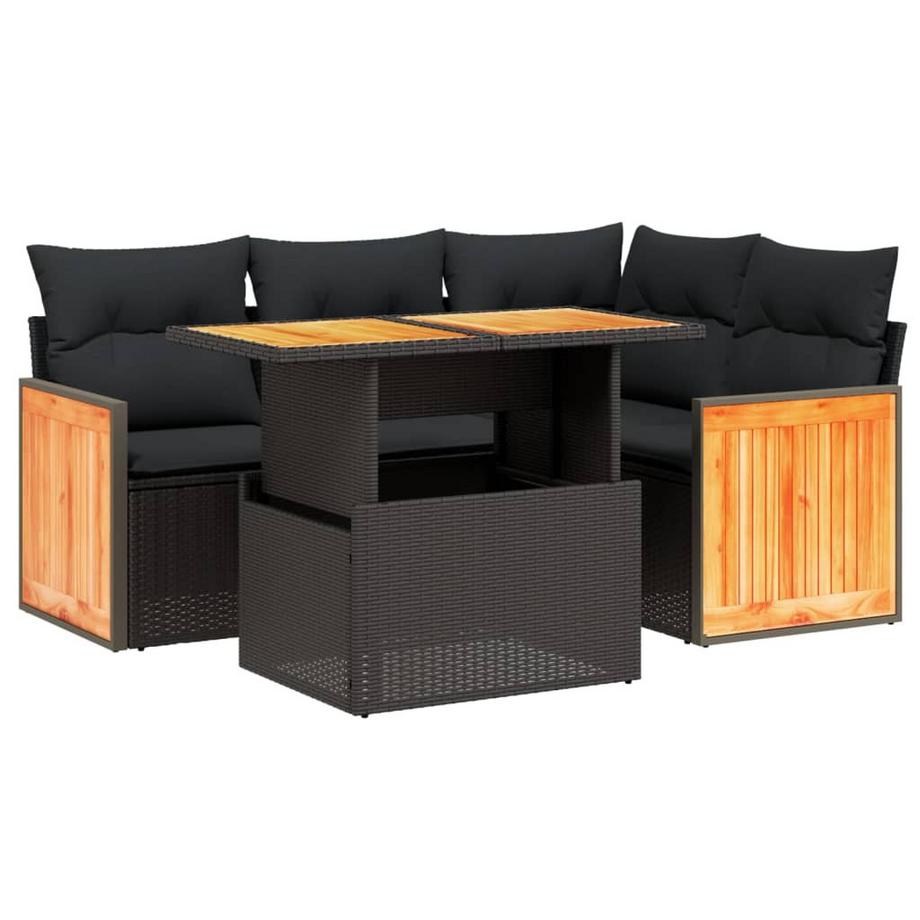 Ensemble de canapés de jardin rotin synthétique